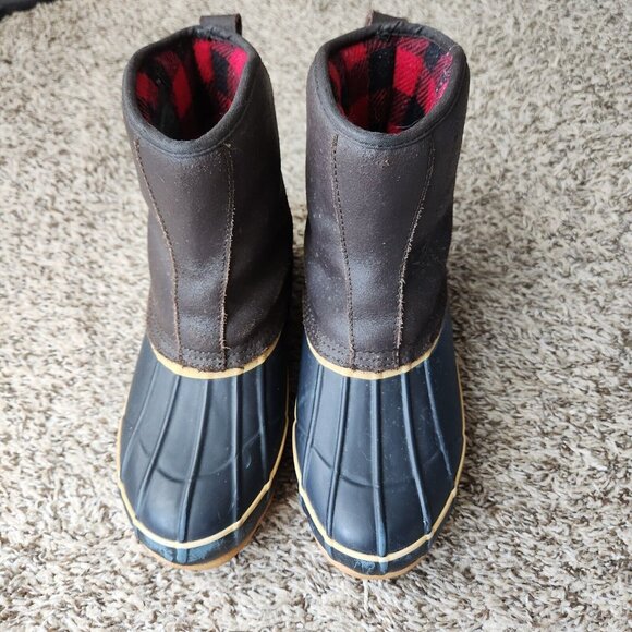 Igloo Women's 6 Snow Duck Boots Leather Slip on Hunting Thermolite‎ Waterproof - Picture 3 of 12